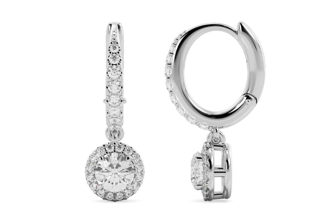 18kt white gold/round/1.00 CTW/side