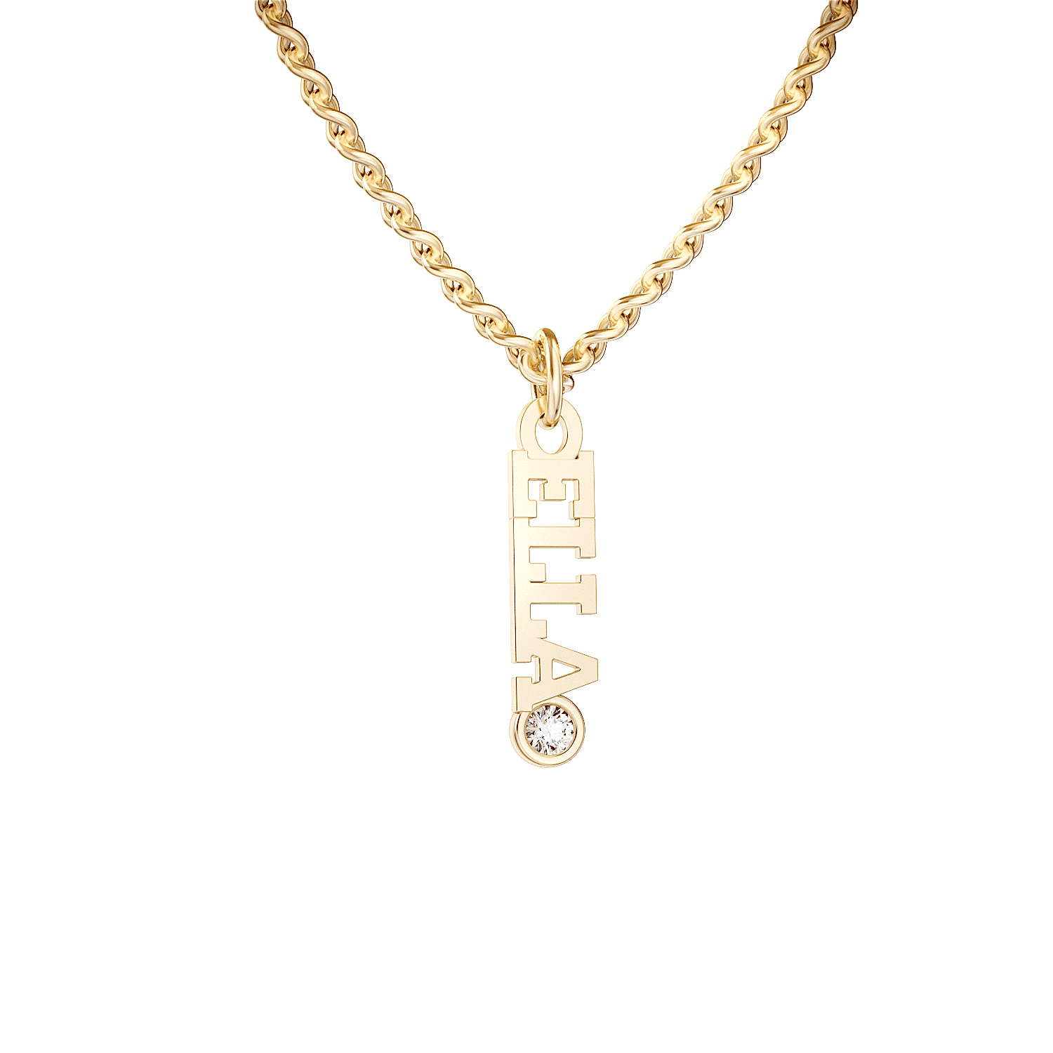 14kt yellow gold/Necklace - 16-18" Adjustable/Necklace - 18-21" Adjustable/side