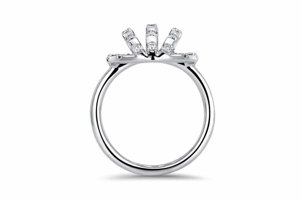 14kt White Gold/front