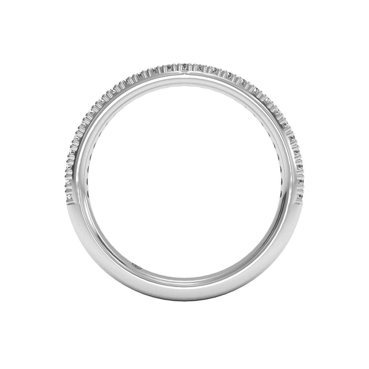 18kt white gold/front