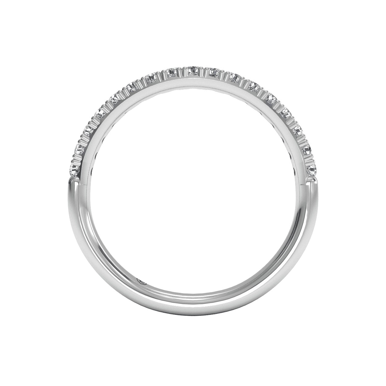 18kt White Gold/0.26 CTW/front