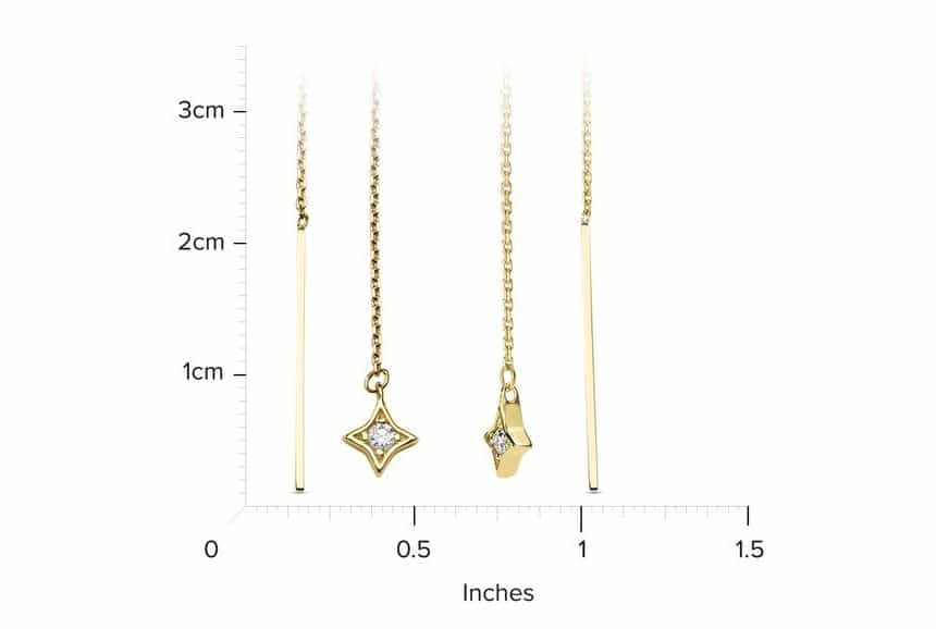14kt Yellow Gold/measurement
