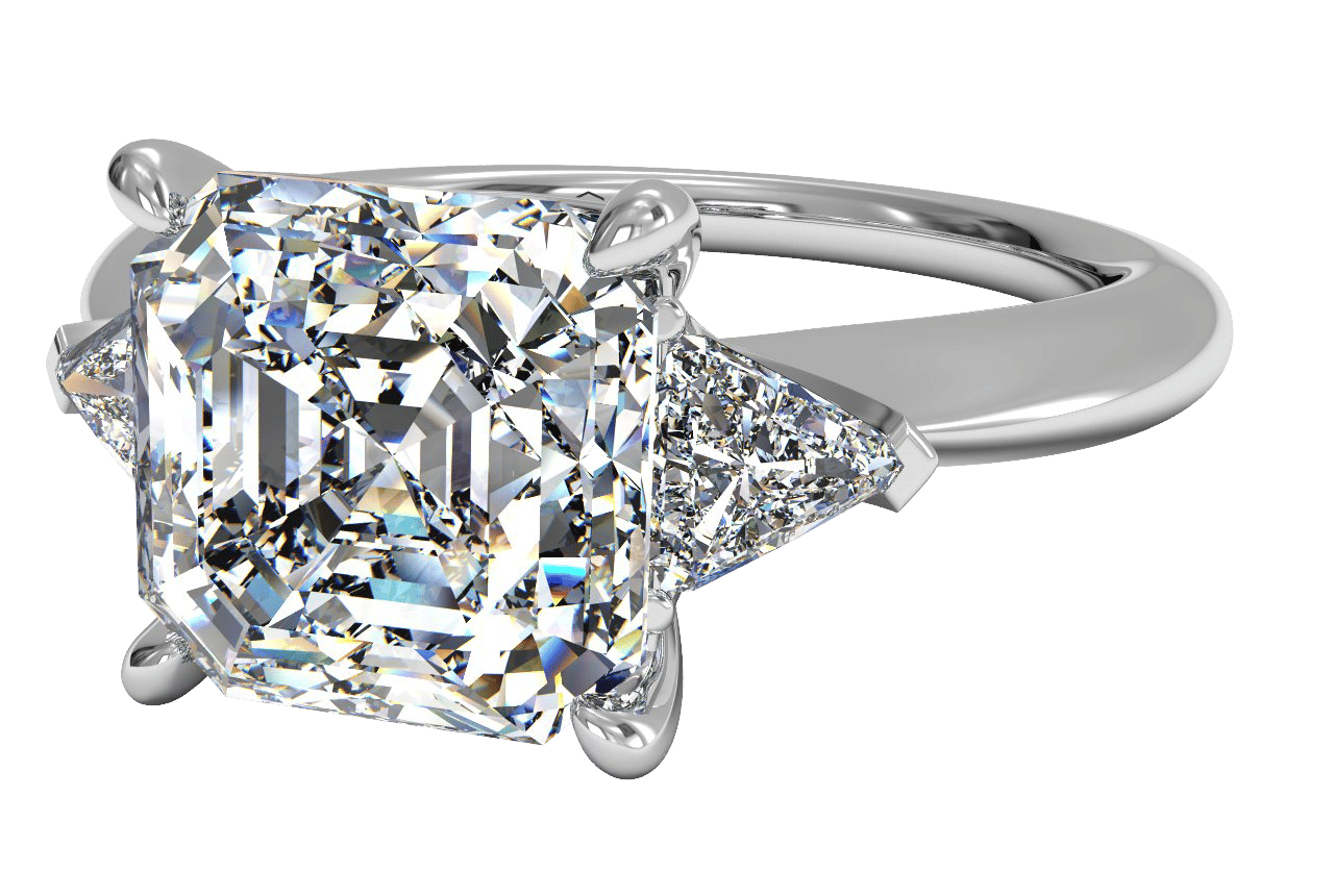 Platinum/asscher/perspective