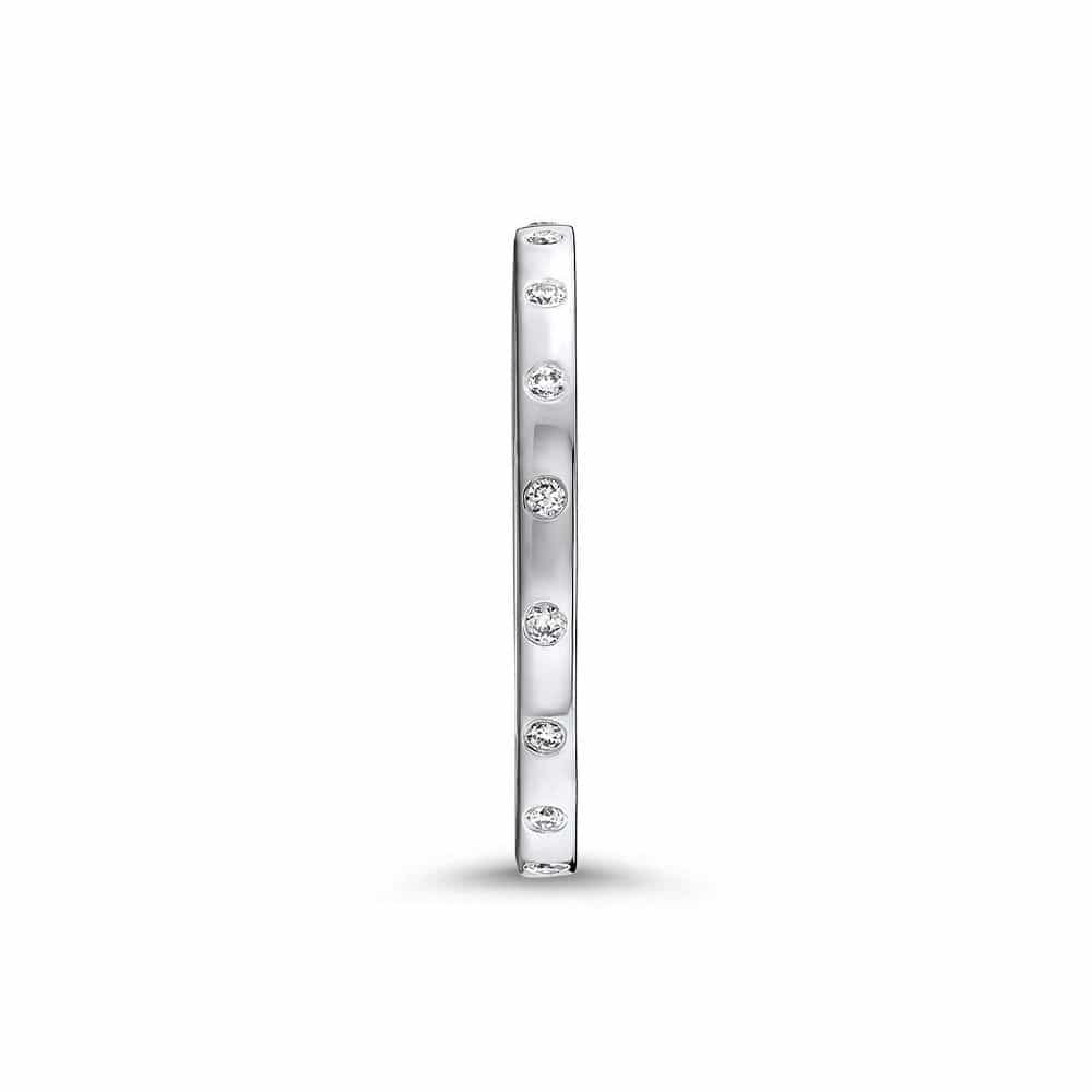 14kt White Gold/side