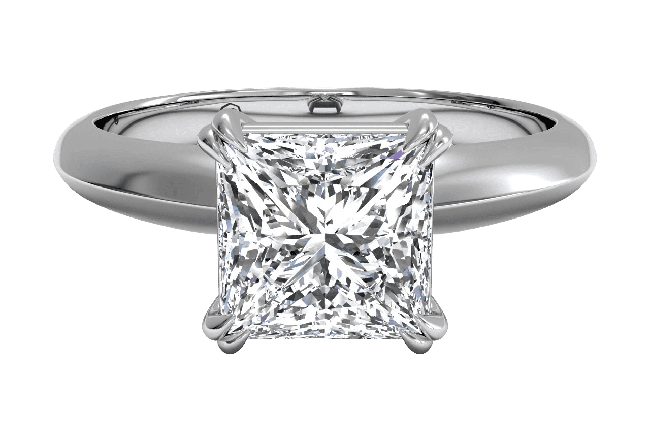 14kt White Gold/princess/top