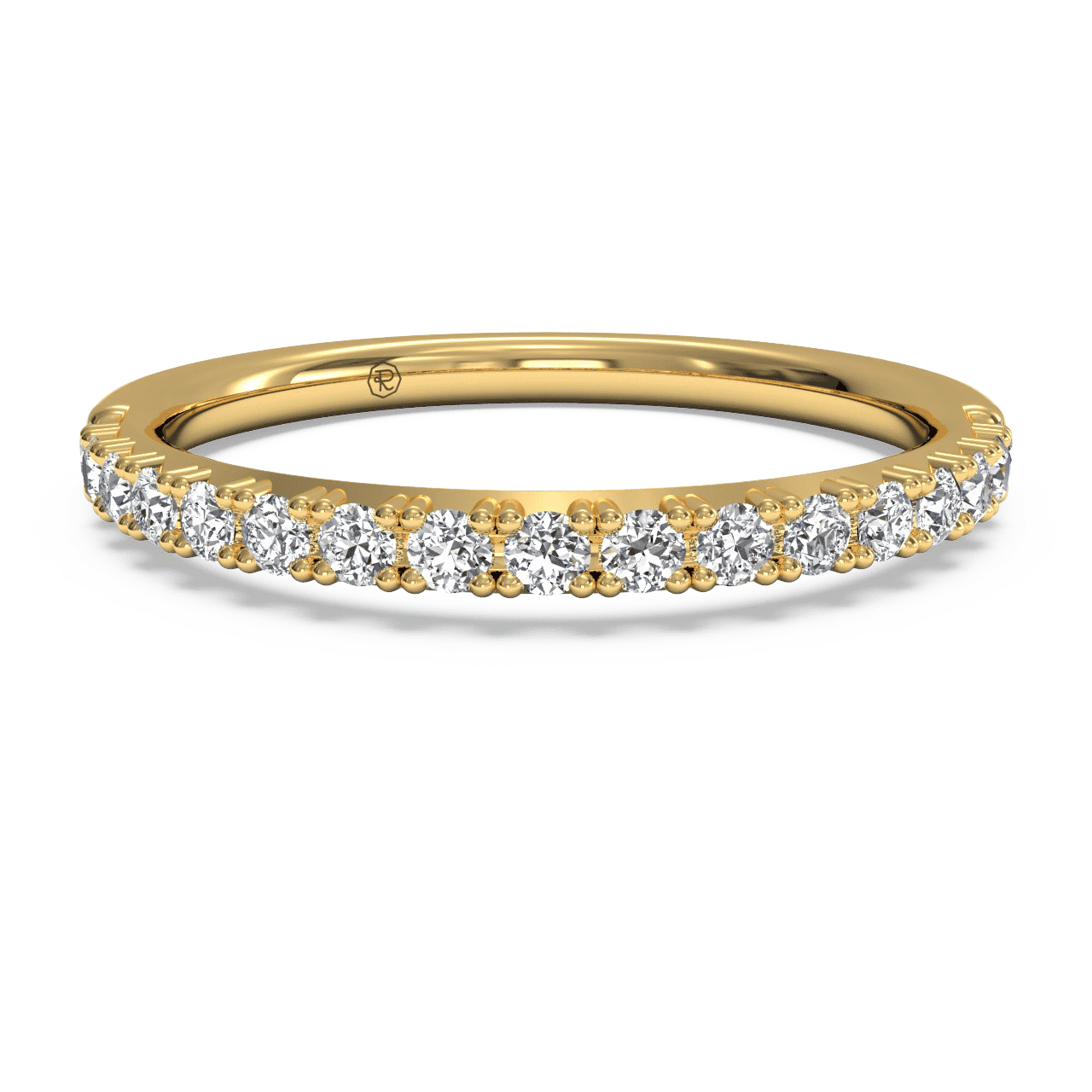 18kt Yellow Gold/0.26 CTW/top