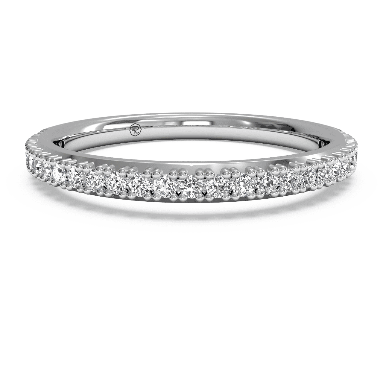 18kt white gold/top