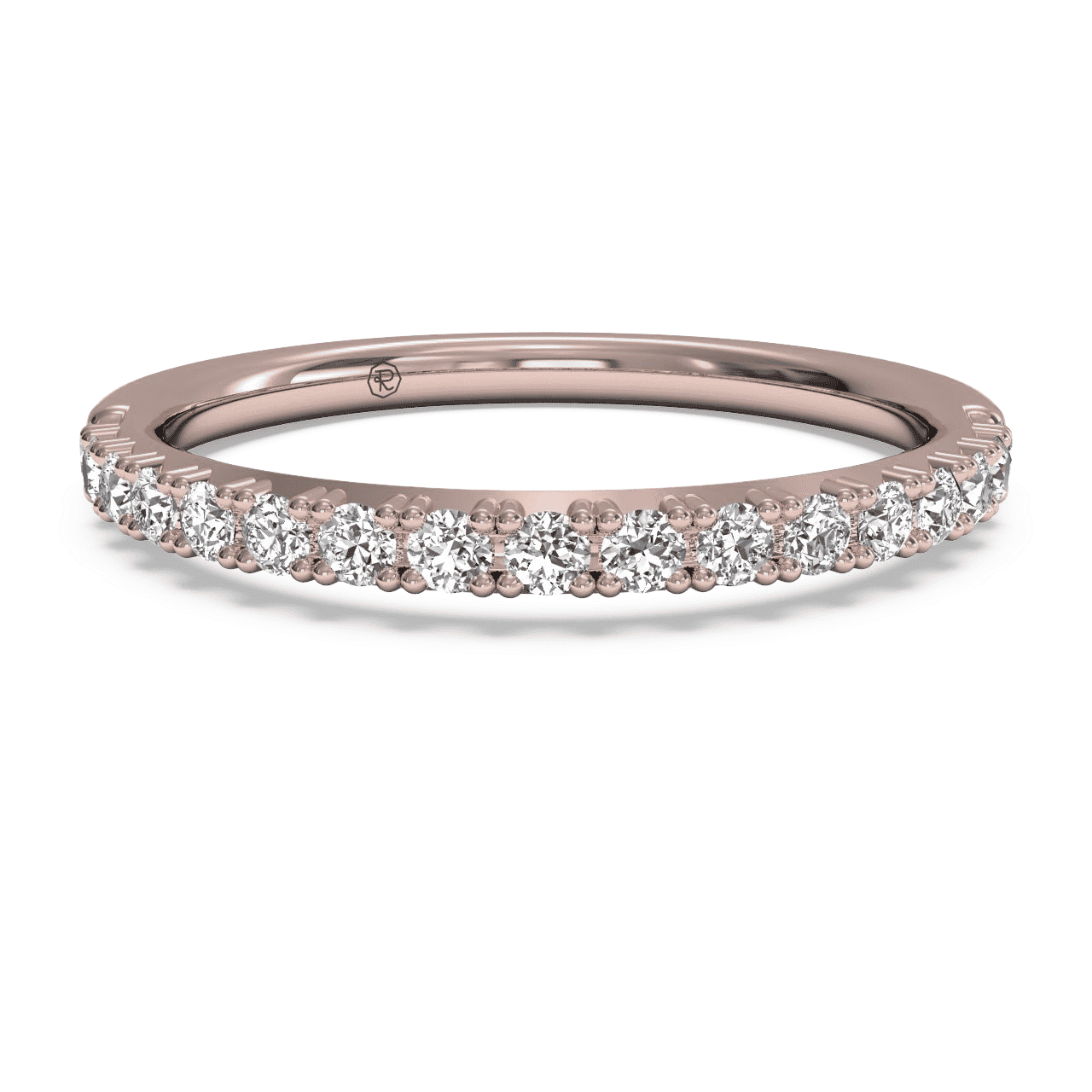 18kt Rose Gold/0.26 CTW/top