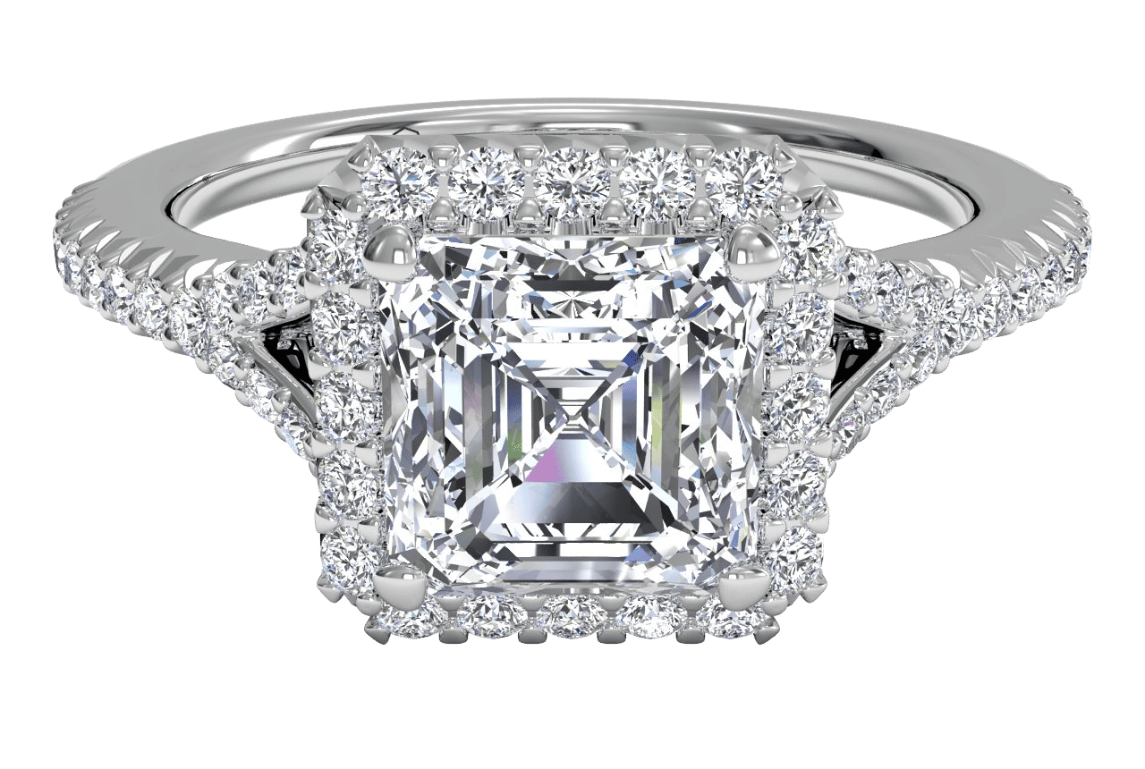 Platinum/asscher/top