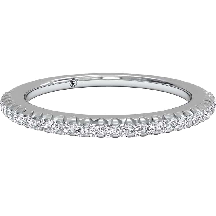 Women's 0.13ctw Open Micropavé Diamond Wedding Ring