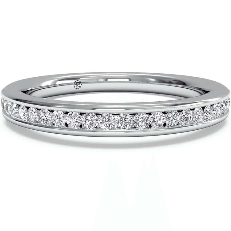 Women's Round Channel-Set Diamond Wedding Ring