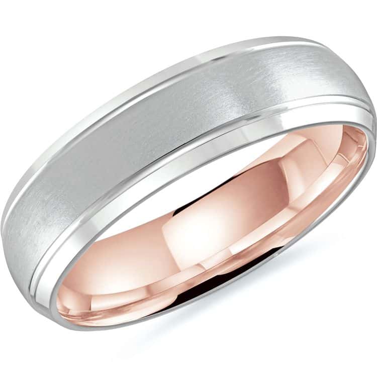 Men's 6mm Two-Tone Wedding Ring