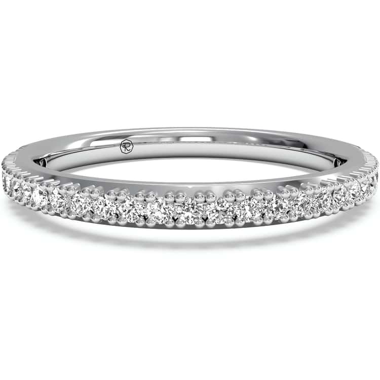 Women's French-set Diamond Wedding Ring