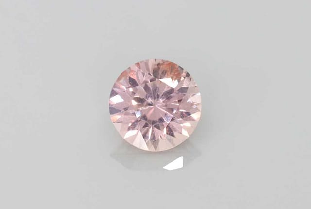 6x6mm Round Sapphire Orange Color EC Clarity Ideal Cut