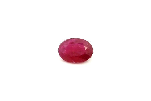 5x7mm Oval Ruby Red Color MI Clarity Faceted Cut