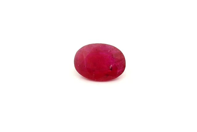 5x7mm Oval Ruby Red Color MI Clarity Faceted Cut
