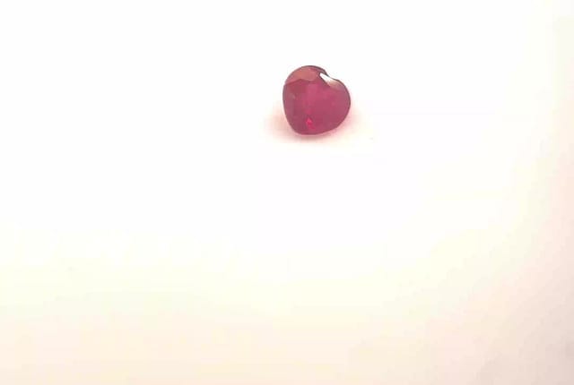 3x3mm Heart Ruby
