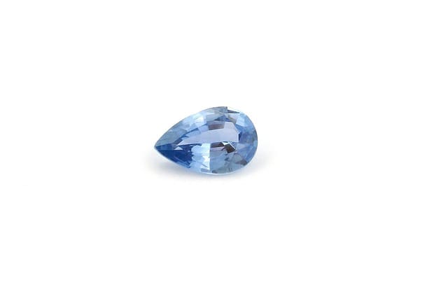 4x6mm Pear Sapphire Blue Color EC Clarity Faceted Cut