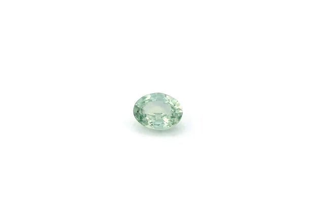 3x4mm Oval Sapphire Green Color EC Clarity Faceted Cut