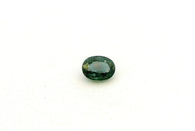 5x7mm Oval Sapphire Teal Color EC Clarity Faceted Cut