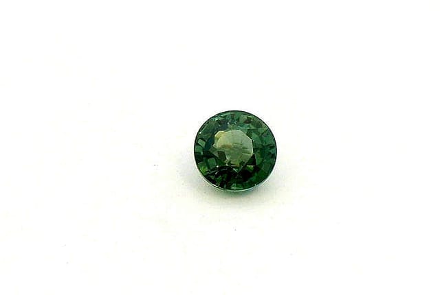 6x6mm Round Sapphire Teal Color EC Clarity Faceted Cut