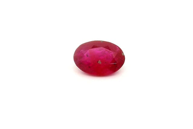 5x7mm Oval Ruby Red Color MI Clarity Faceted Cut
