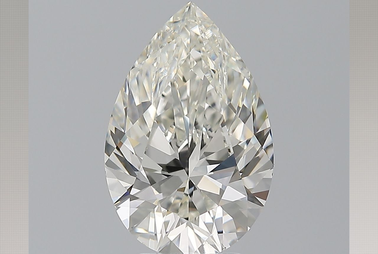 3.73 Carat Pear Diamond