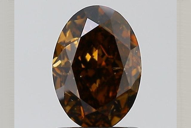 1.50 Carat Oval Brown Diamond