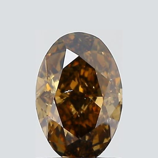 1.03 Carat Oval Brown Diamond