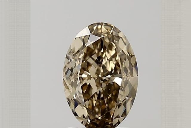 1.52 Carat Oval Brown Diamond