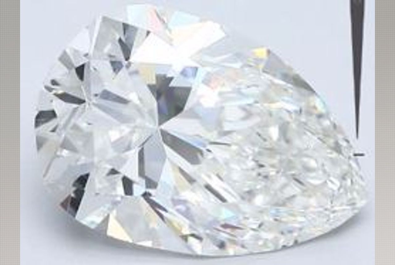 4.47 Carat Pear Diamond