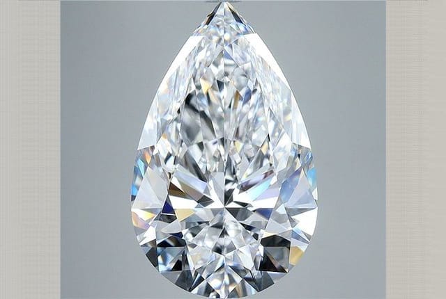 5.41 Carat Pear Diamond