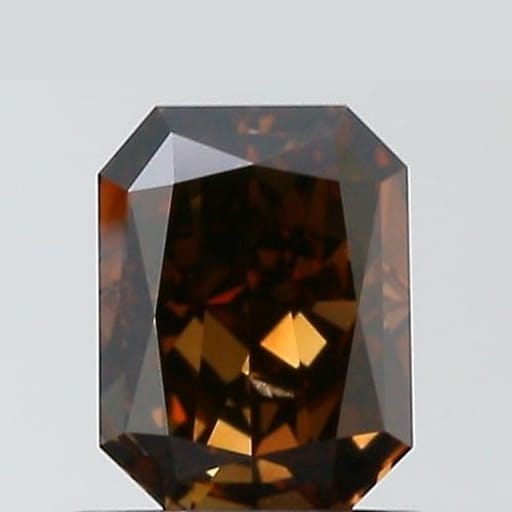1.02 Carat Radiant Brown Diamond