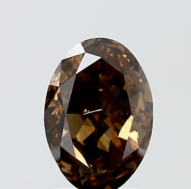 1.50 Carat Oval Brown Diamond