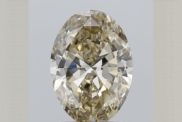 1.50 Carat Oval Yellow Diamond