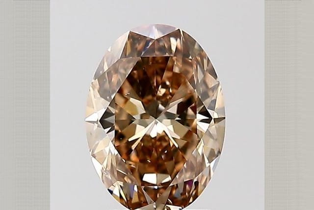 1.50 Carat Oval Brown Diamond