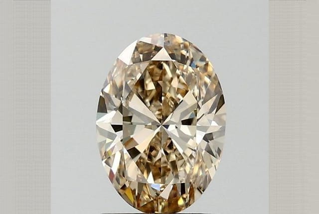 1.50 Carat Oval Yellow Diamond