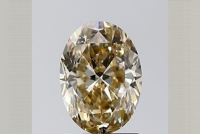 1.51 Carat Oval Yellow Diamond