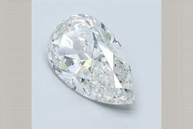 3.72 Carat Pear Diamond