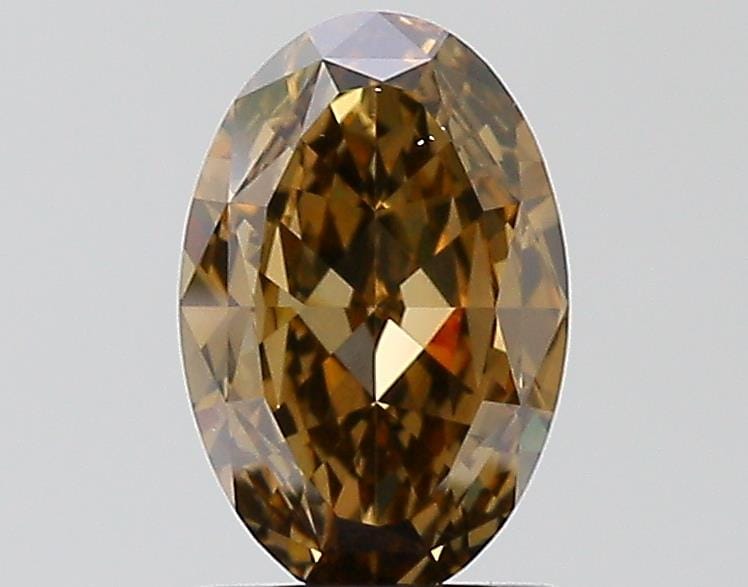 1.52 Carat Oval Brown Diamond