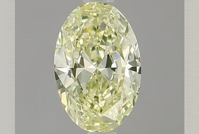 0.31 Carat Oval Yellow Diamond