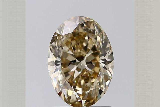 1.51 Carat Oval Brown Diamond