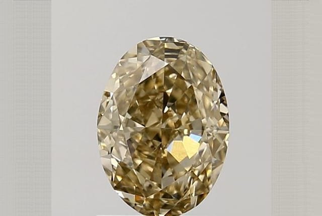 1.51 Carat Oval Yellow Diamond