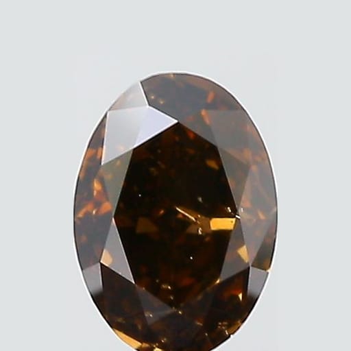 1.02 Carat Oval Brown Diamond