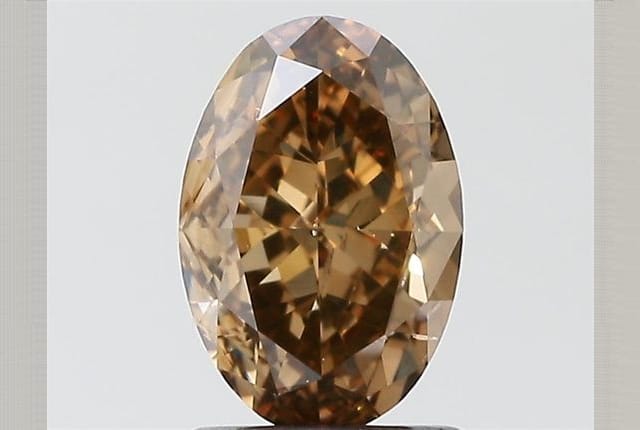 1.50 Carat Oval Brown Diamond