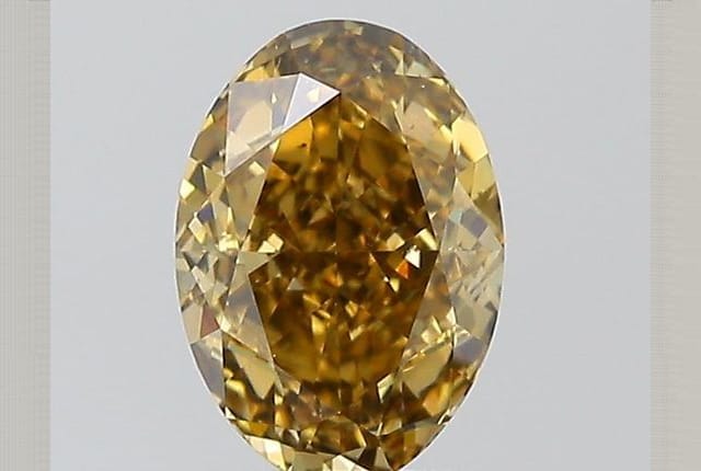 1.52 Carat Oval Brown Diamond