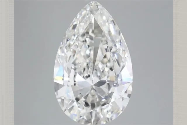 5.01 Carat Pear Diamond