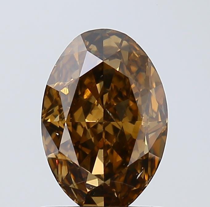 1.01 Carat Oval Brown Diamond