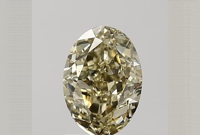 1.51 Carat Oval Yellow Diamond