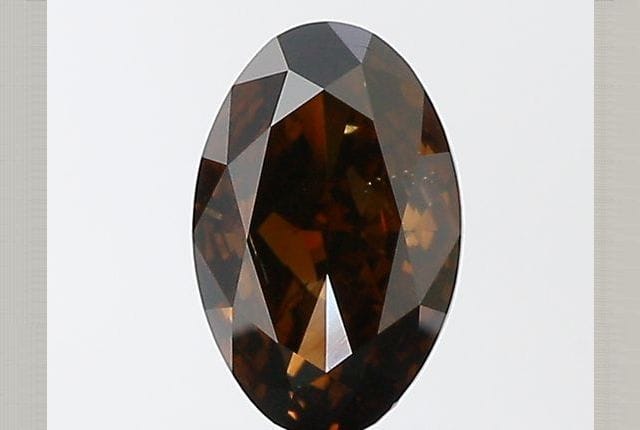 1.02 Carat Oval Brown Diamond